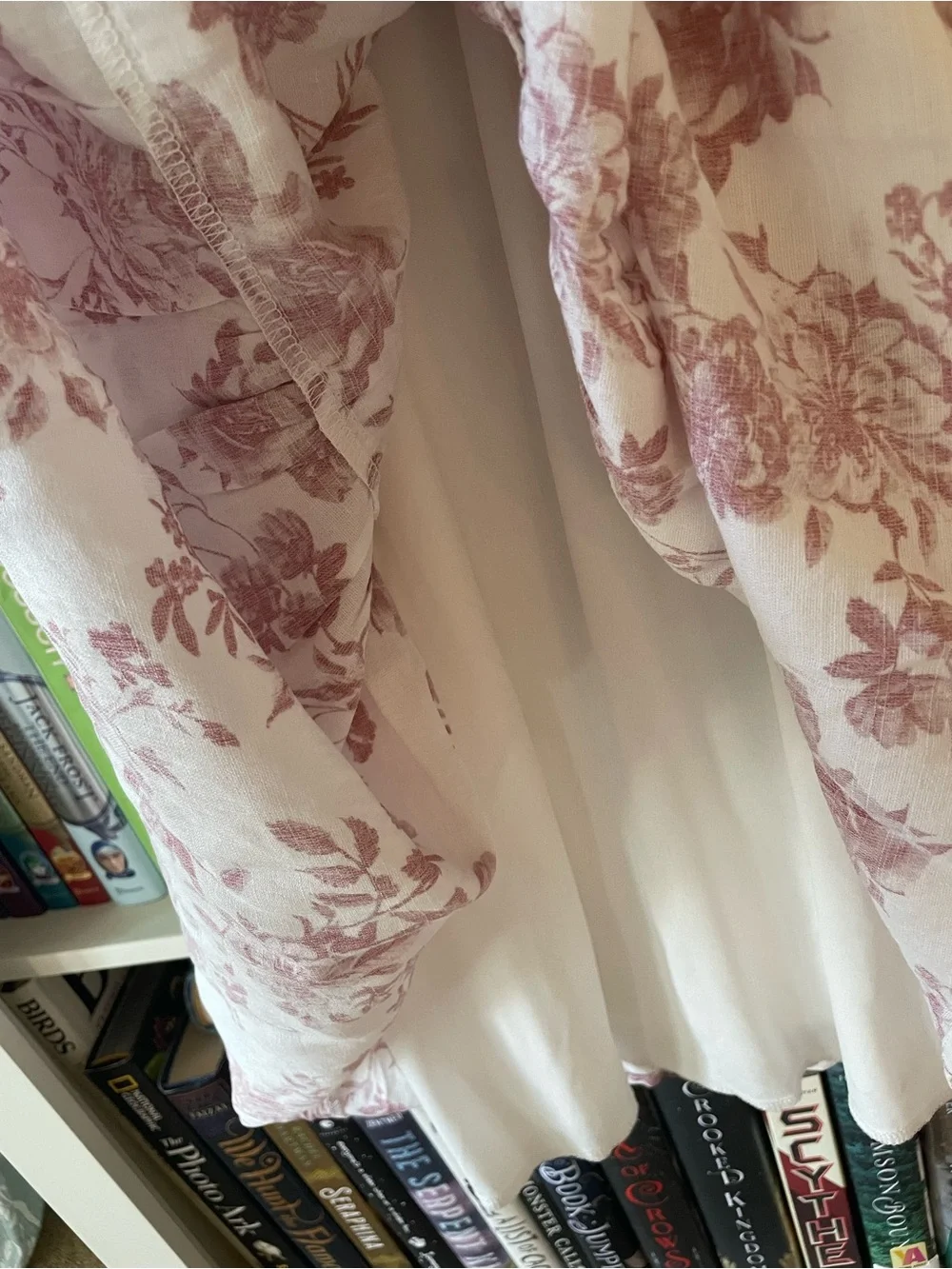 Trixxi cottagecore pink rose pattern maxi dress - Picture 9 of 10